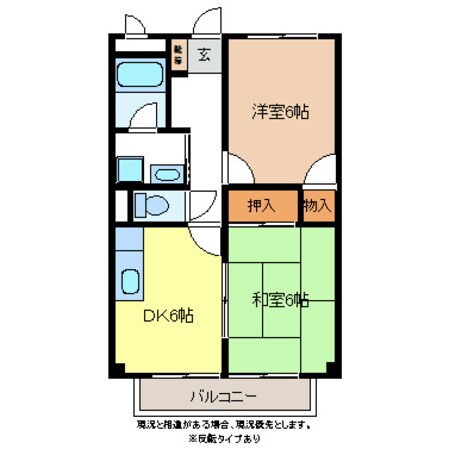 ストーク稲葉Ａ棟の物件間取画像